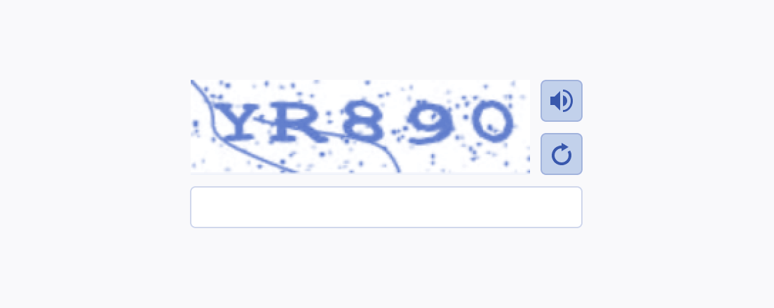 Don't use the Telerik and Kendo UI Captcha without a clear placeholder text. А Telerik and Kendo UI Captcha without placeholder text
