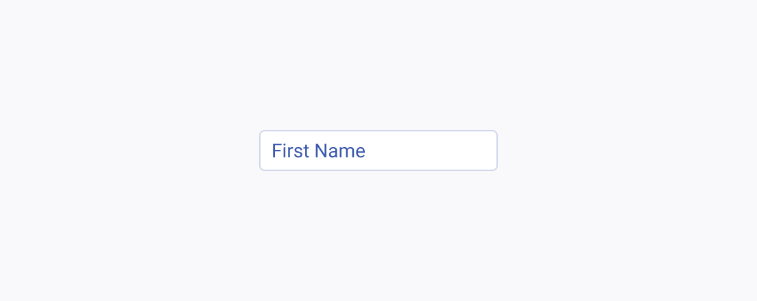 A representation of a Telerik and Kendo UI Floating Label including concise text A Telerik and Kendo UI Floating Label with concise text